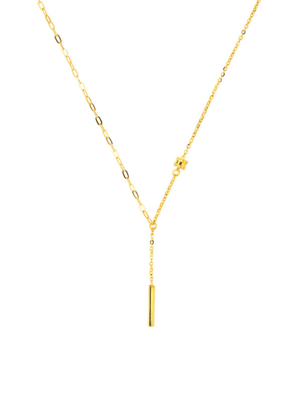 TOMEI Stick Necklace, Yellow Gold 999 (5D)