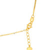 TOMEI Single Diamond Cut Goldbar Necklace, Yellow Gold 999