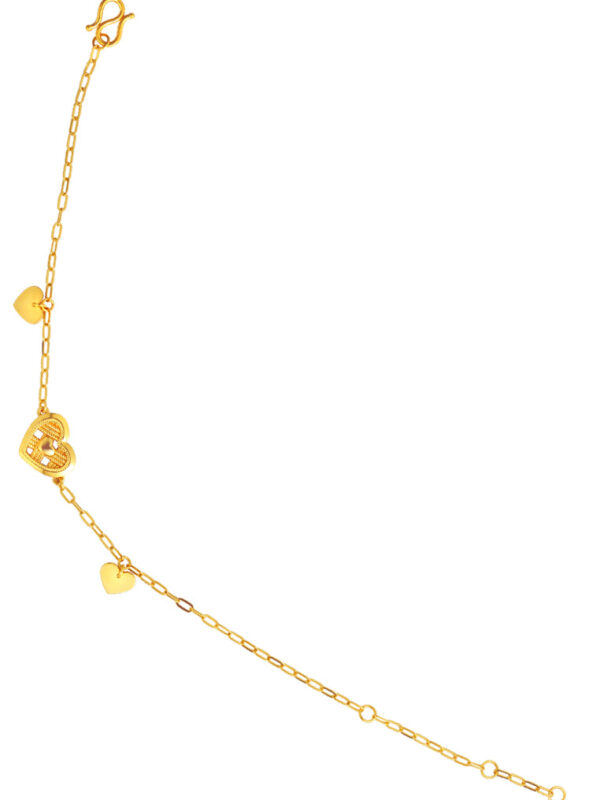 TOMEI X XIFU  Wofen-Hearted Bracelet, Yellow Gold 999