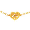 TOMEI X XIFU  Wofen-Hearted Bracelet, Yellow Gold 999