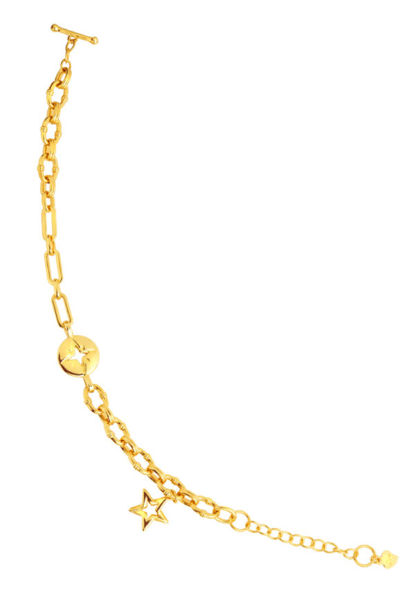 TOMEI Star Bracelet, Yellow Gold 999 (5D)