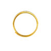 TOMEI Single Diamond Cut Ring, Yellow Gold 999
