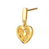 TOMEI X XIFU  Wofen-Hearted Earrings, Yellow Gold 999