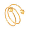 TOMEI [Online Exclusive] Swirling Swirling Little Heart Ring, Yellow Gold 916