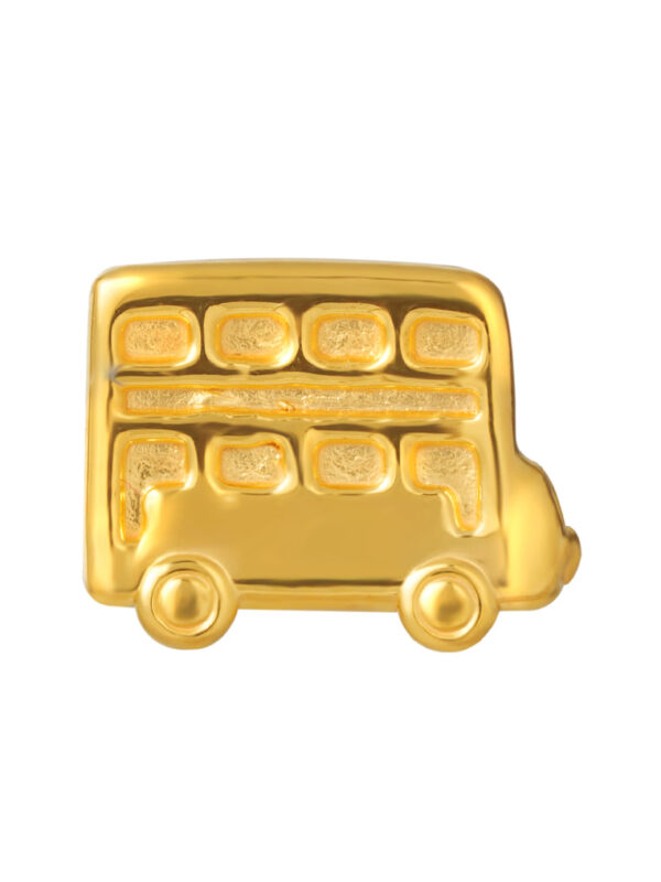 TOMEI [Online Exclusive] Mini Bus Charm, Yellow Gold 916