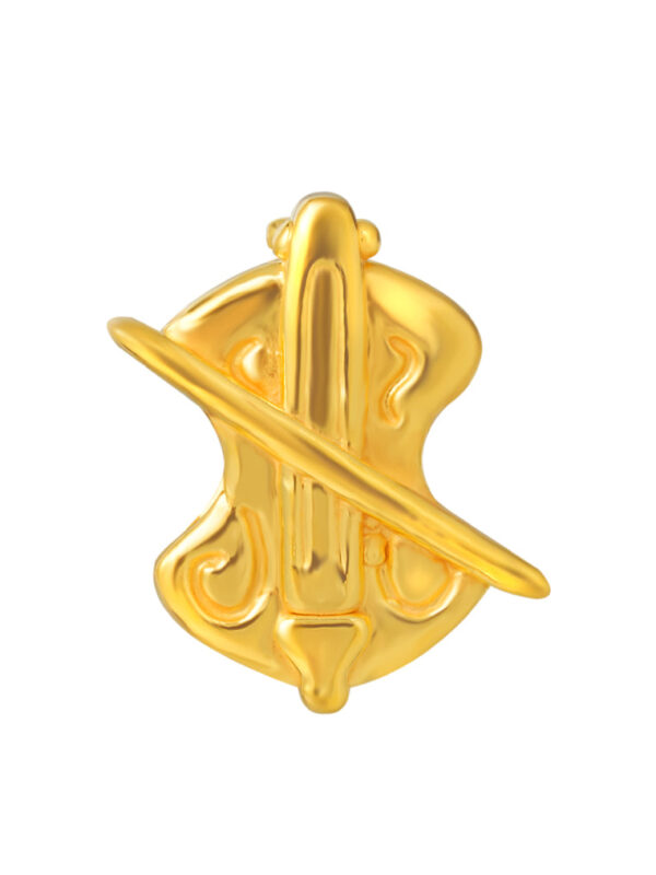 TOMEI [Online Exclusive] Little Violin Charm, Yellow Gold 916