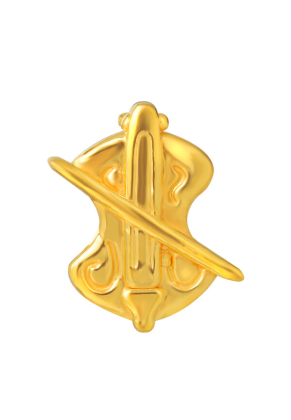 TOMEI [Online Exclusive] Little Violin Charm, Yellow Gold 916