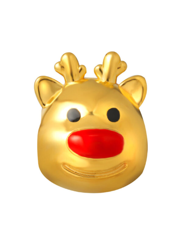 TOMEI [Online Exclusive] Pampered Deer Charm, Yellow Gold 916