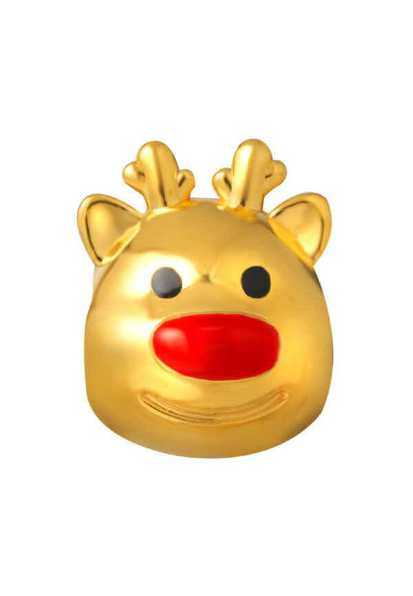 TOMEI [Online Exclusive] Pampered Deer Charm, Yellow Gold 916