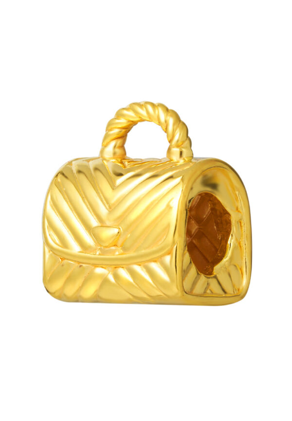 TOMEI [Online Exclusive] Fashion Handbag Charm, Yellow Gold 916