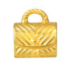 TOMEI [Online Exclusive] Fashion Handbag Charm, Yellow Gold 916