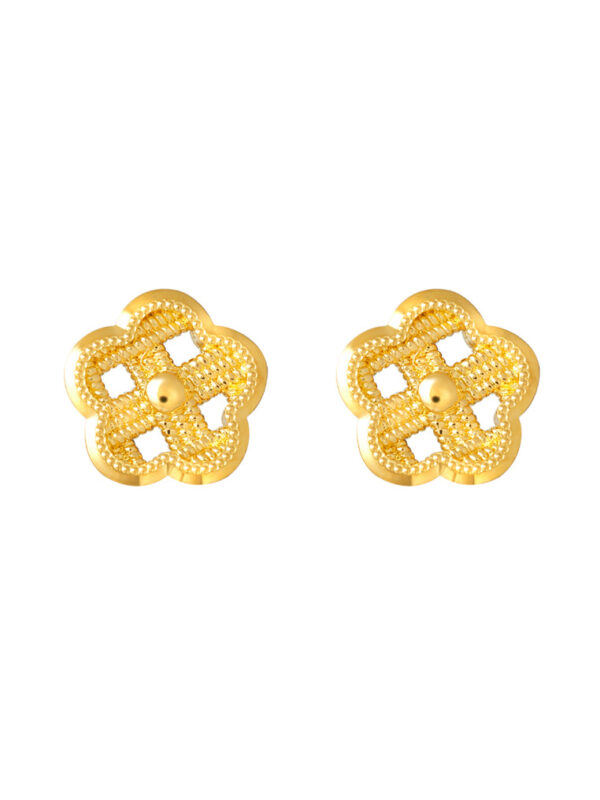 TOMEI X XIFU Wofen Inspired Earrings, Yellow Gold 999