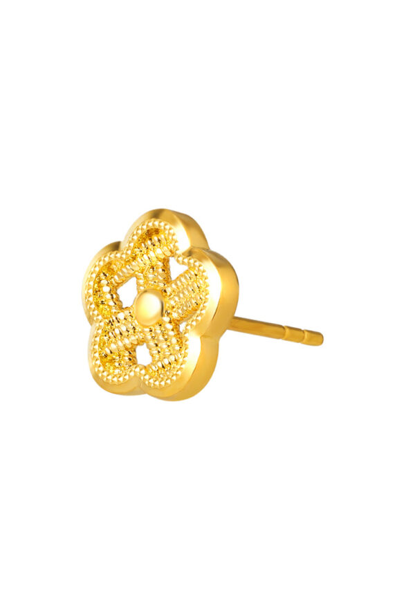 TOMEI X XIFU Wofen Inspired Earrings, Yellow Gold 999
