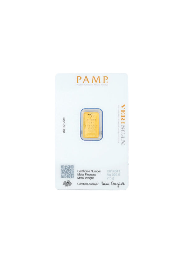 TOMEI x PAMP Suisse Lady Fortuna Gold Bar | 2.5 Grams | 5 Grams | 10 Grams |  Fine Gold 9999