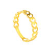 TOMEI [Online Exclusive] Simply Hearts Ring, Yellow Gold 916