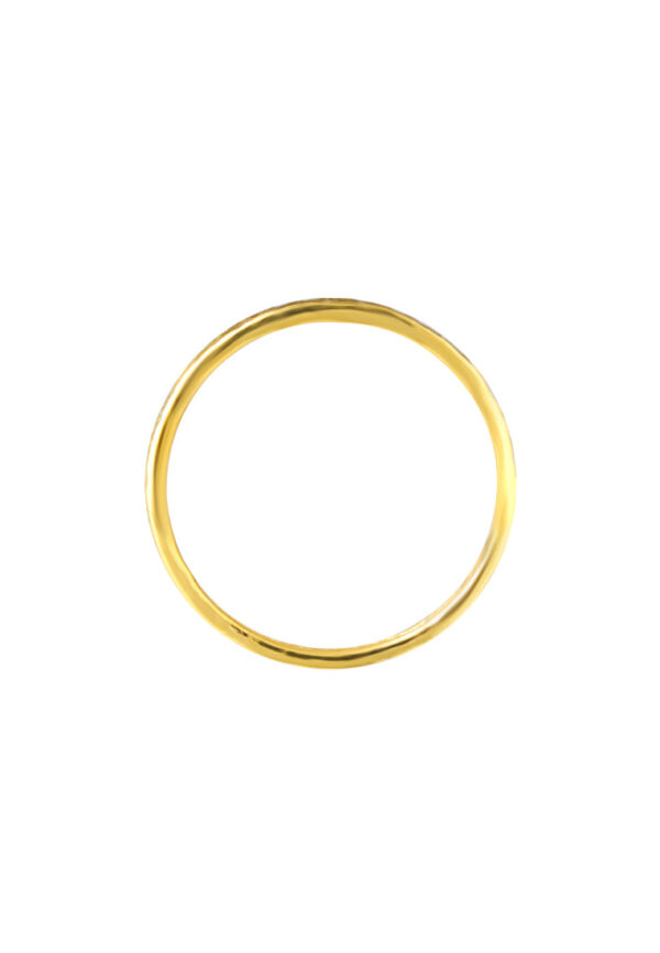 TOMEI [Online Exclusive] Tiny Lasered Ring, Yellow Gold 916
