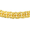 TOMEI WIde Curb Bracelet, Yellow Gold 916