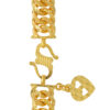 TOMEI WIde Curb Bracelet, Yellow Gold 916