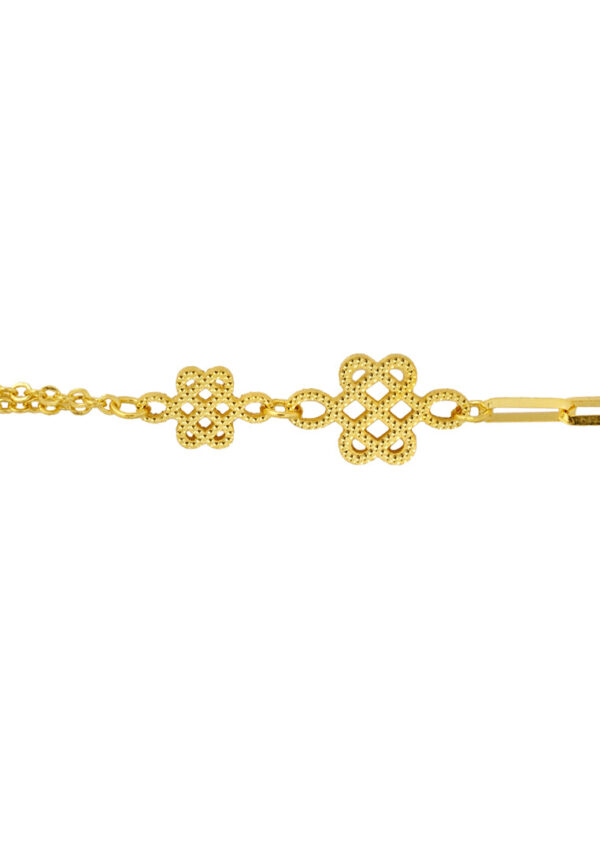 TOMEI Ruyi Knot Bracelet, Yellow Gold 999