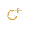 TOMEI Twisted Earrings, Yellow Gold 916