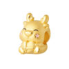 TOMEI [Online Exclusive] Chubby Pink Cheek Dragon Charm, Yellow Gold 999