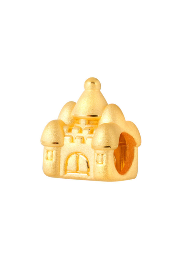 TOMEI [Online Exclusive] Magical Fairytale Castle Charm, Yellow Gold 999 (5D)