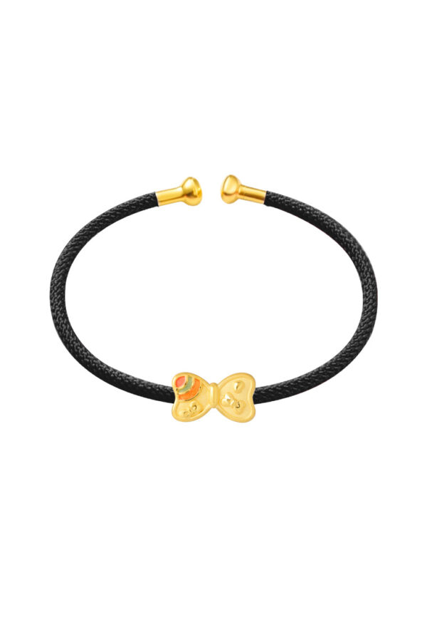 TOMEI [Online Exclusive] Rainbow Ribbon Charm, Yellow Gold 999