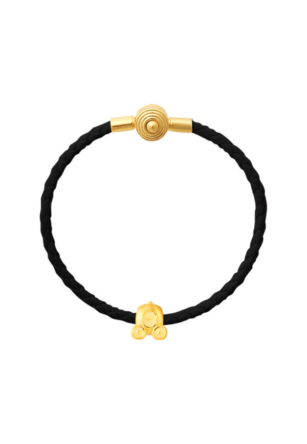 TOMEI [Online Exclusive] Be My Cinderella Pumpkin Coach Charm, Yellow Gold 999 (5D)