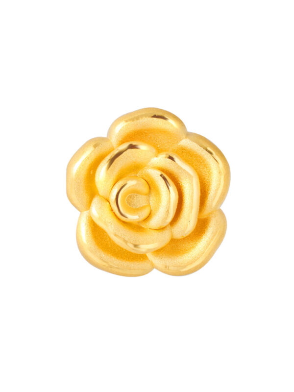 TOMEI [Online Exclusive] Petals of Love Charm, Yellow Gold 999 (5D)
