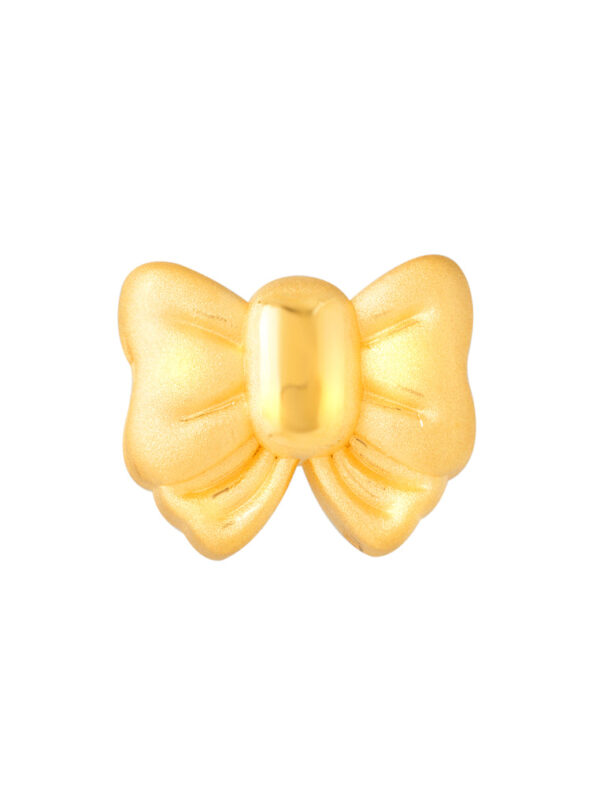 TOMEI [Online Exclusive] Fairy Ribbon Charm, Yellow Gold 999 (5D)