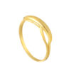 TOMEI Wave Inspired Ring, Yellow Gold 916