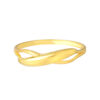 TOMEI Wave Inspired Ring, Yellow Gold 916