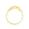 TOMEI Wave Inspired Ring, Yellow Gold 916