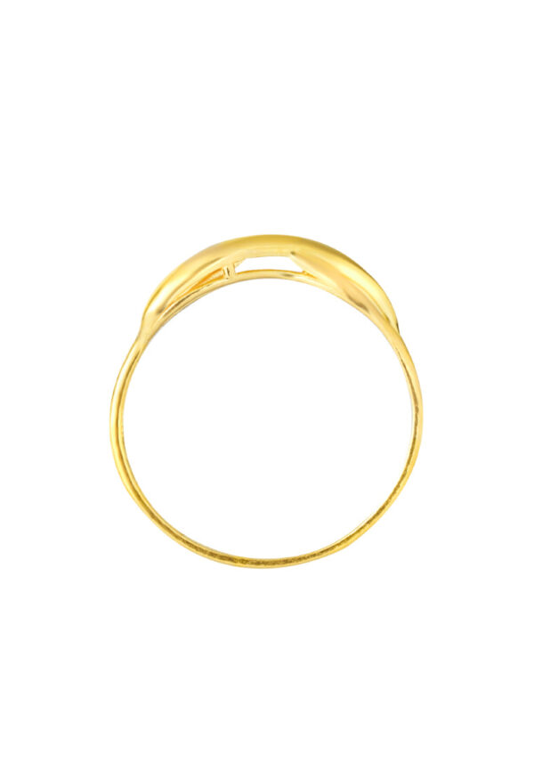 TOMEI Wave Inspired Ring, Yellow Gold 916