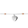 TOMEI Tri-Tone Beads Bracelet, White+Rose+Yellow Gold 585