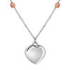 TOMEI Tri-Tone Beads Necklace, White+Rose+Yellow Gold 585