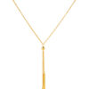 TOMEI Simplicity Double Bar Necklace, Yellow Gold 916