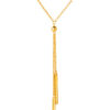 TOMEI Simplicity Double Bar Necklace, Yellow Gold 916