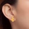 [TOMEI x Prima Gold] Vigorous Vine Earrings, Yellow Gold 999