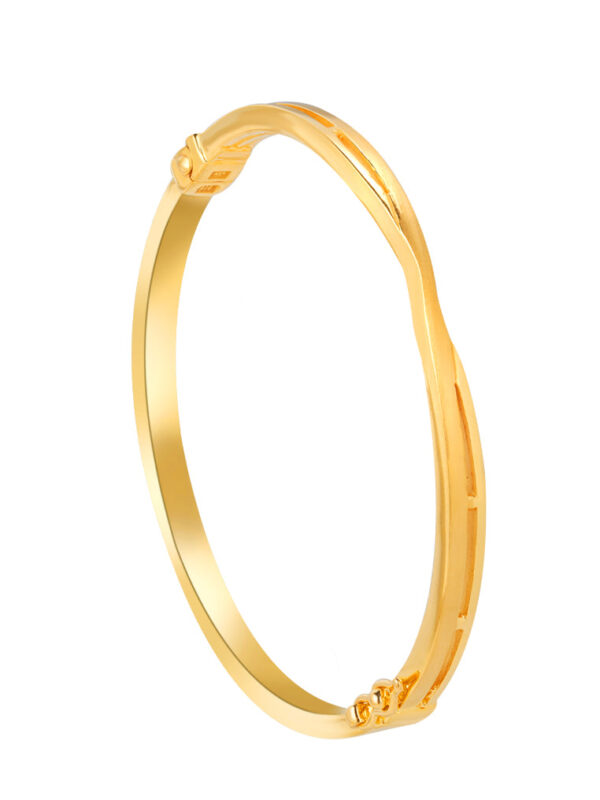 TOMEI Twisted Bangle, Yellow Gold 916