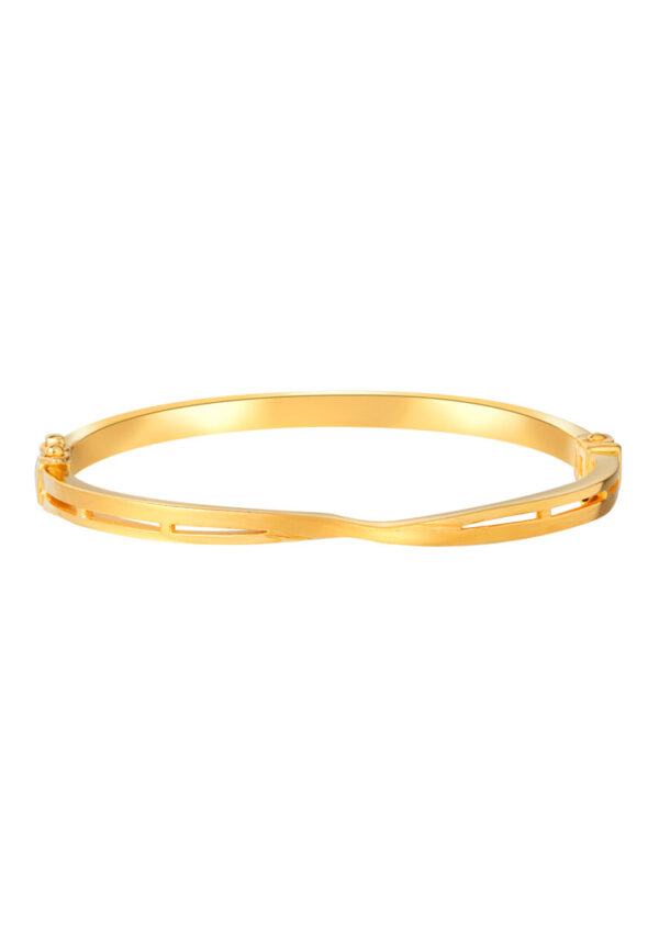 TOMEI Twisted Bangle, Yellow Gold 916