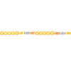TOMEI Trio-Tone Bead Bracelet, Yellow Gold 916