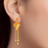 TOMEI x Xifu Earrings, Yellow Gold 999