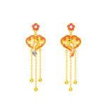 TOMEI x Xifu Earrings, Yellow Gold 999