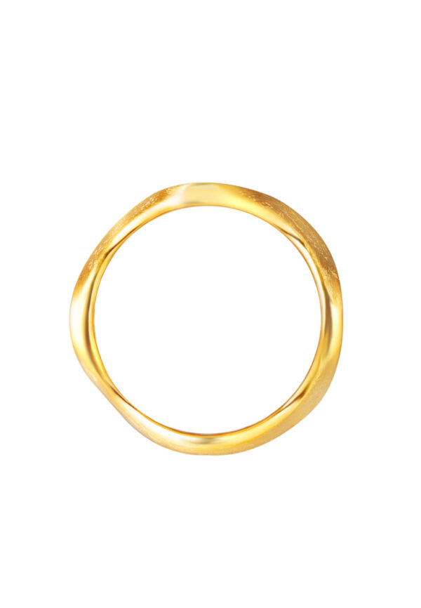 TOMEI Sri Puteri Collection Wavy Ring Yellow Gold 916