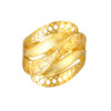 TOMEI Sri Puteri Collection Quintet Layer Ring, Yellow Gold 916
