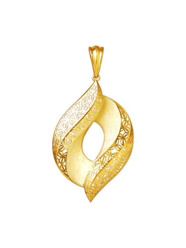 TOMEI Sri Puteri Collection Droplet Pendant, Yellow Gold 916