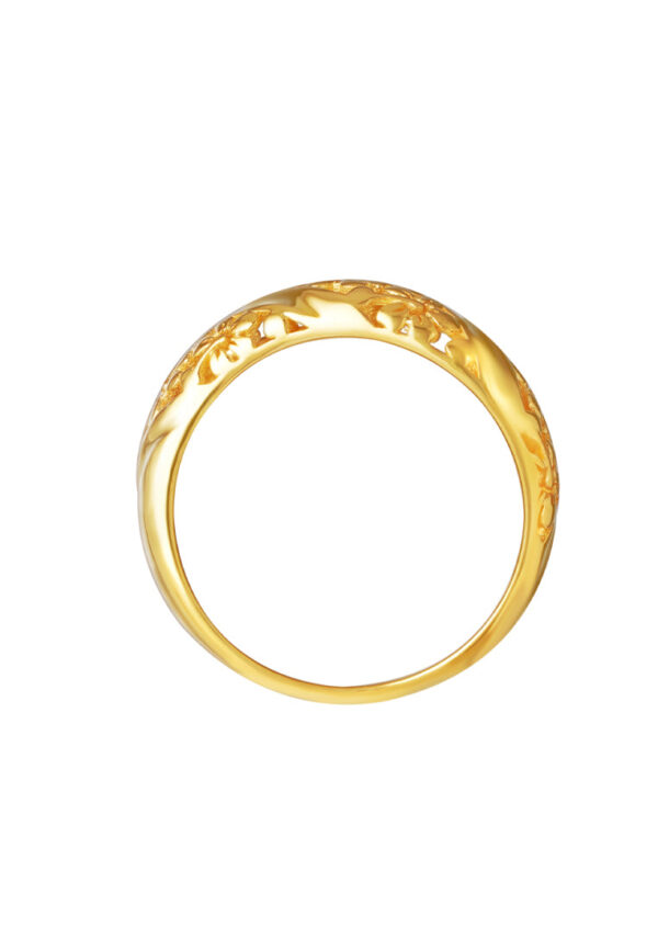 TOMEI Sri Puteri Collection Filigree Ring, Yellow Gold 916