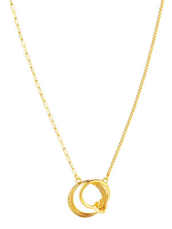 TOMEI X XIFU Love Knot Necklace, Yellow Gold 999