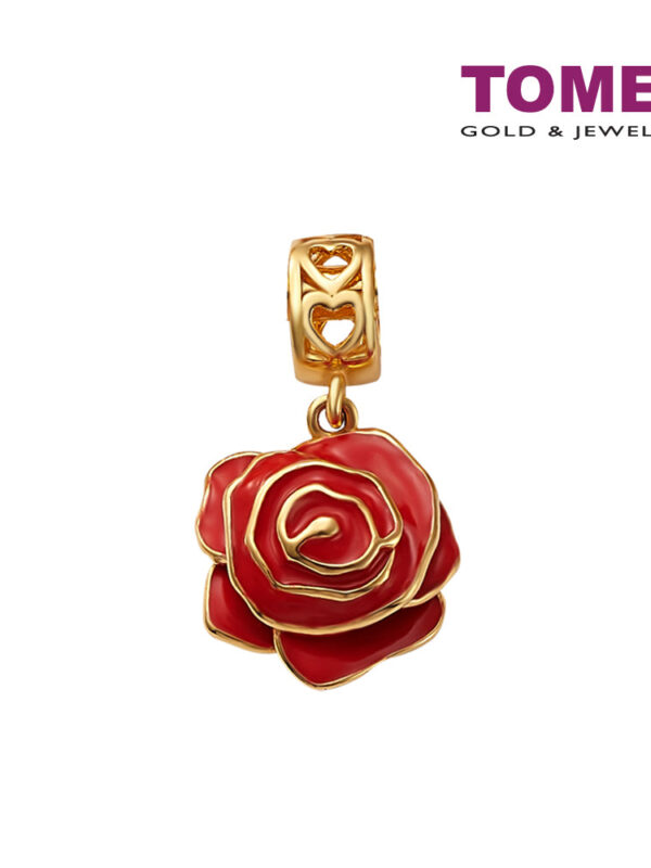 TOMEI [Online Exclusive]Si Bunga Ros Charm |  Yellow Gold 916